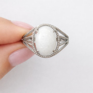 Кольцо из Серебра 925 Приволжский ювелир арт. 261227-NF07, Родирование.