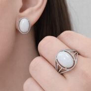 Кольцо из Серебра 925 Приволжский ювелир арт. 261227-NF07, Родирование.