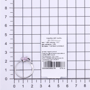 Кольцо из Серебра 925 Приволжский ювелир арт. 261336-FA46, Родирование.