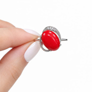 Кольцо из Серебра 925 Приволжский ювелир арт. 261429-FA11KR26, Родирование.