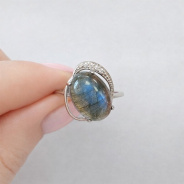 Кольцо из Серебра 925 Приволжский ювелир арт. 261429-FA11LB, Родирование.