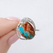 Кольцо из Серебра 925 Приволжский ювелир арт. 261429-FA11UB15, Родирование.