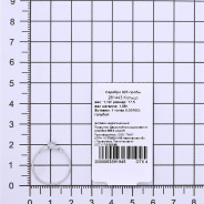 Кольцо из Серебра 925 Приволжский ювелир арт. 261443-TP15, Родирование.