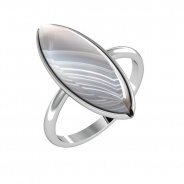 Кольцо из Серебра 925 Приволжский ювелир арт. 261562-AG54, Родирование.
