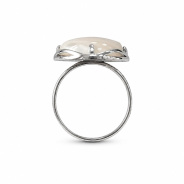 Кольцо из Серебра 925 Приволжский ювелир арт. 271551-PM06, Родирование.