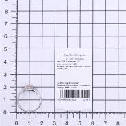 Кольцо из Серебра 925 Приволжский ювелир арт. 271861-FA11FA75, Родирование.