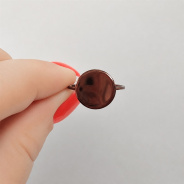 Кольцо из Серебра 925 Приволжский ювелир арт. 28G484, KLIAR коричневый.