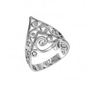 Кольцо из Серебра 925 Приволжский ювелир арт. 291963, Родирование.