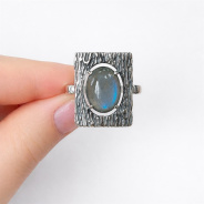 Кольцо из Серебра 925 Приволжский ювелир арт. 293704-LB, Оксид.