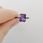 Кольцо из Серебра 925 Приволжский ювелир арт. 294965-AM56, чёрный оксид.