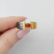 Кольцо из Серебра 925 Приволжский ювелир арт. 297598-YN, золочение + оксид.