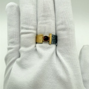 Кольцо из Серебра 925 Приволжский ювелир арт. 297598-YN, золочение + оксид.