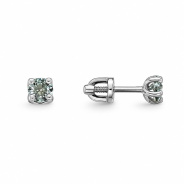 Серьги из Серебра 925 Приволжский ювелир арт. 301012-MS78, Родирование.