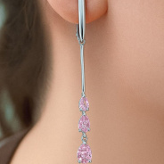 Серьги из Серебра 925 Приволжский ювелир арт. 301041-FA46, Родирование.