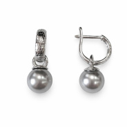 Серьги из Серебра 925 Приволжский ювелир арт. 301046-ZM54, Родирование.