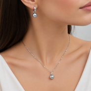Серьги из Серебра 925 Приволжский ювелир арт. 301046-ZM54, Родирование.