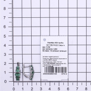 Серьги из Серебра 925 Приволжский ювелир арт. 301158-FA22, Родирование.