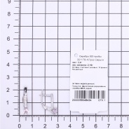 Серьги из Серебра 925 Приволжский ювелир арт. 301178-FA11FA46, Родирование.
