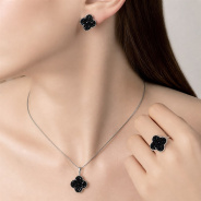 Серьги из Серебра 925 Приволжский ювелир арт. 301224-KT73, Родирование.