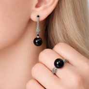 Серьги из Серебра 925 Приволжский ювелир арт. 301229-SH73ZM73, Родирование.