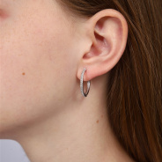 Серьги из Серебра 925 Приволжский ювелир арт. 301244-FA11, Родирование.