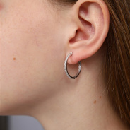 Серьги из Серебра 925 Приволжский ювелир арт. 301244-FA11, Родирование.