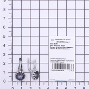 Серьги из Серебра 925 Приволжский ювелир арт. 301256-FA11GH73, Родирование.
