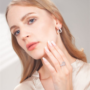 Серьги из Серебра 925 Приволжский ювелир арт. 301263-FA11, Родирование.