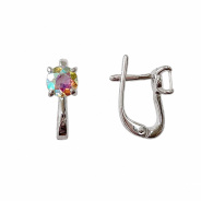 Серьги из Серебра 925 Приволжский ювелир арт. 301295-GH99, Родирование.