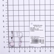 Серьги из Серебра 925 Приволжский ювелир арт. 301306-FA96, Родирование.