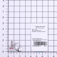 Серьги из Серебра 925 Приволжский ювелир арт. 301307-FA36, Родирование.