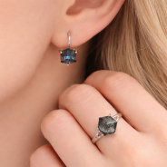 Серьги из Серебра 925 Приволжский ювелир арт. 301307-GH10, Родирование.