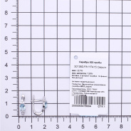 Серьги из Серебра 925 Приволжский ювелир арт. 301350-FA11FA15, Родирование.