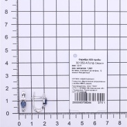 Серьги из Серебра 925 Приволжский ювелир арт. 301350-FA11FA59, Родирование.