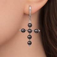 Серьги из Серебра 925 Приволжский ювелир арт. 301355-FA11ZM73, Родирование.