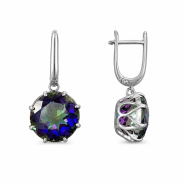 Серьги из Серебра 925 Приволжский ювелир арт. 301364-GH10, Родирование.