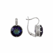 Серьги из Серебра 925 Приволжский ювелир арт. 301377-GH10, Родирование.