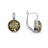 Серьги из Серебра 925 Приволжский ювелир арт. 301377-GH5, Родирование.