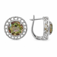 Серьги из Серебра 925 Приволжский ювелир арт. 301383-GH5, Родирование.