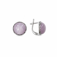 Серьги из Серебра 925 Приволжский ювелир арт. 301392-KZ, Родирование.
