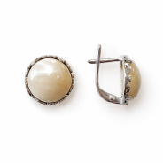 Серьги из Серебра 925 Приволжский ювелир арт. 301392-PM06, Родирование.