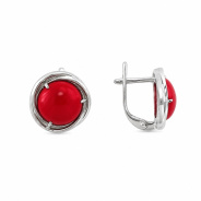 Серьги из Серебра 925 Приволжский ювелир арт. 301396-KR26, Родирование.