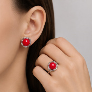 Серьги из Серебра 925 Приволжский ювелир арт. 301396-KR26, Родирование.