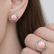 Серьги из Серебра 925 Приволжский ювелир арт. 301396-KR46, Родирование.