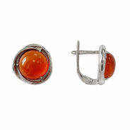 Серьги из Серебра 925 Приволжский ювелир арт. 301396-SR, Родирование.