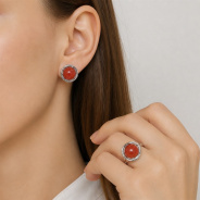 Серьги из Серебра 925 Приволжский ювелир арт. 301396-SR, Родирование.