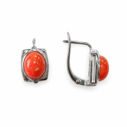 Серьги из Серебра 925 Приволжский ювелир арт. 301412-KR42, Родирование.