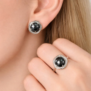 Серьги из Серебра 925 Приволжский ювелир арт. 301434-GM, Родирование.