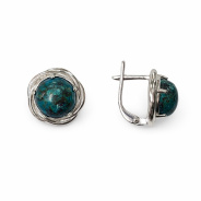 Серьги из Серебра 925 Приволжский ювелир арт. 301434-HK, Родирование.