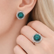 Серьги из Серебра 925 Приволжский ювелир арт. 301434-HK, Родирование.